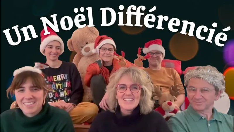 Miniature de la vidéo « Un Noël différencié » : l’équipe en bonnets de Noël