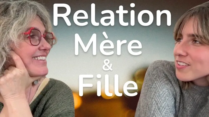 Miniature de la vidéo « Relation mère et fille » : une mère et sa fille face caméra